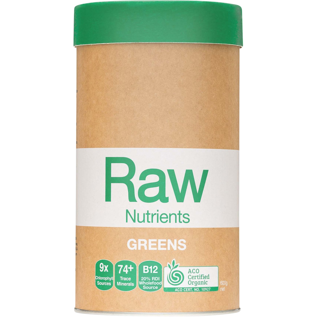 AMAZONIA Raw Nutrients Greens Mint & Vanilla 1 x 600g