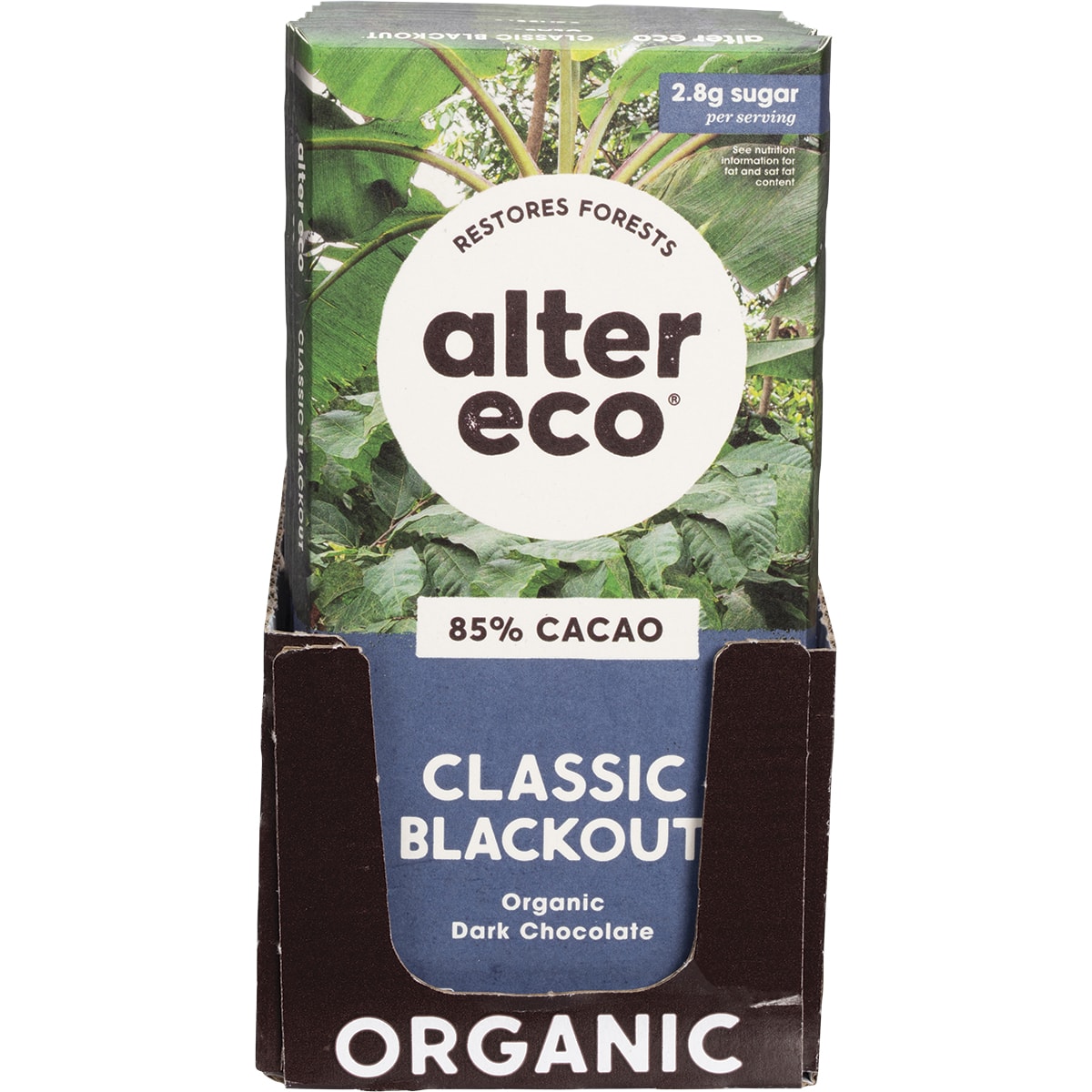 ALTER ECO Chocolate Organic Dark Classic Blackout x 12