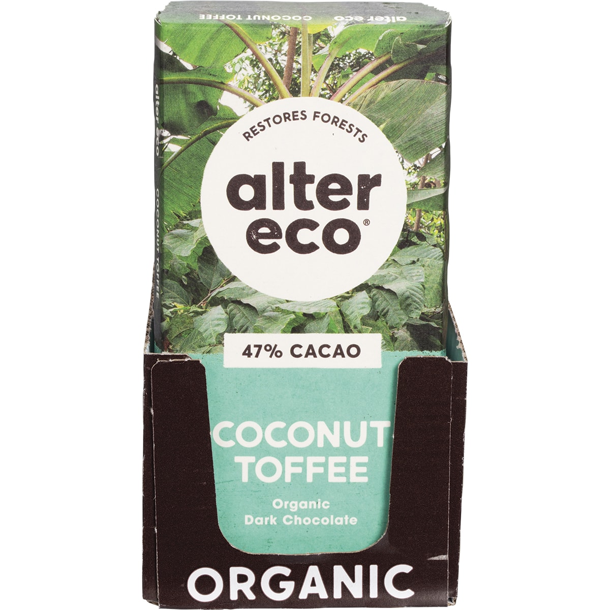 ALTER ECO Chocolate Organic Dark Coconut Toffee x 12