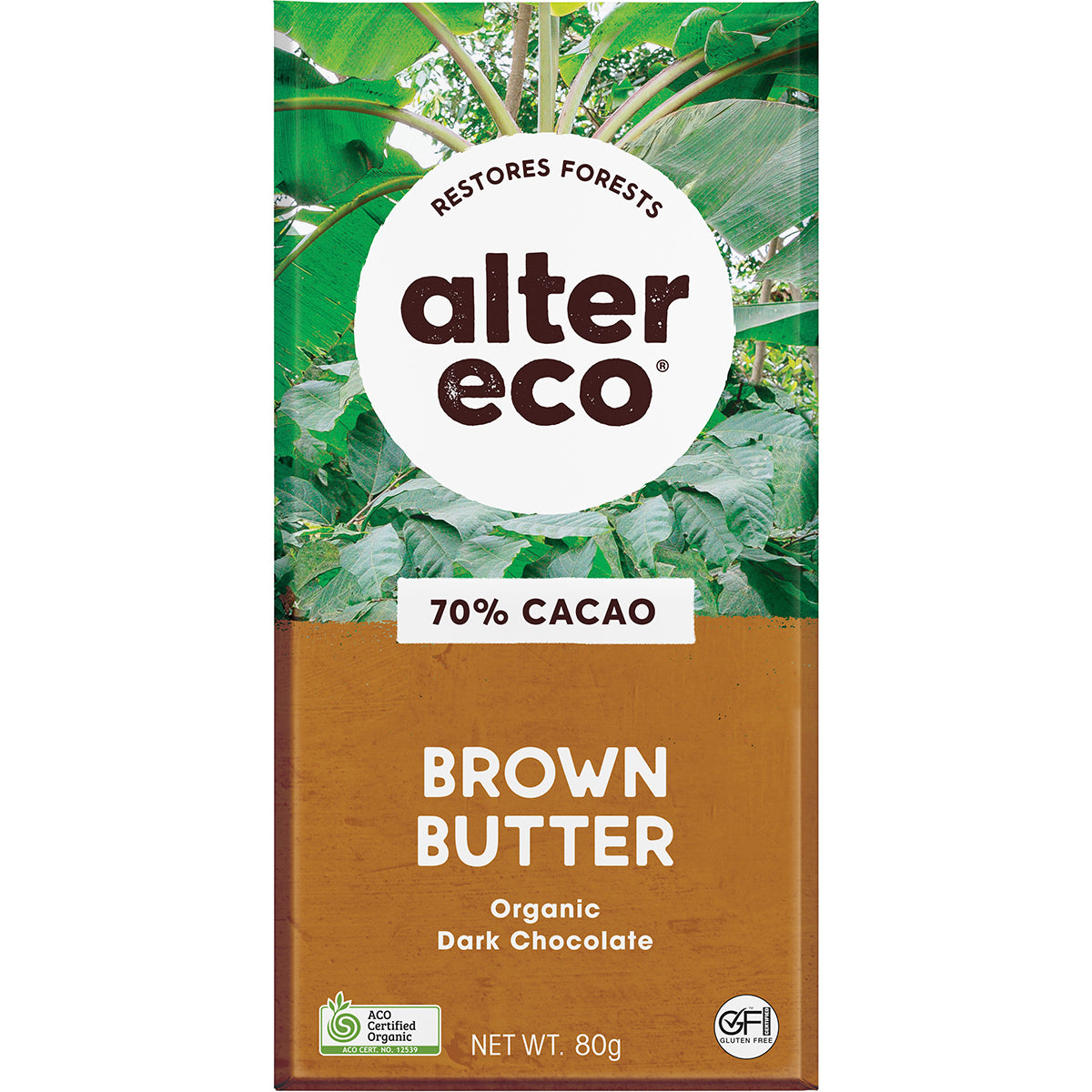 ALTER ECO Chocolate Organic Dark Brown Butter x 12
