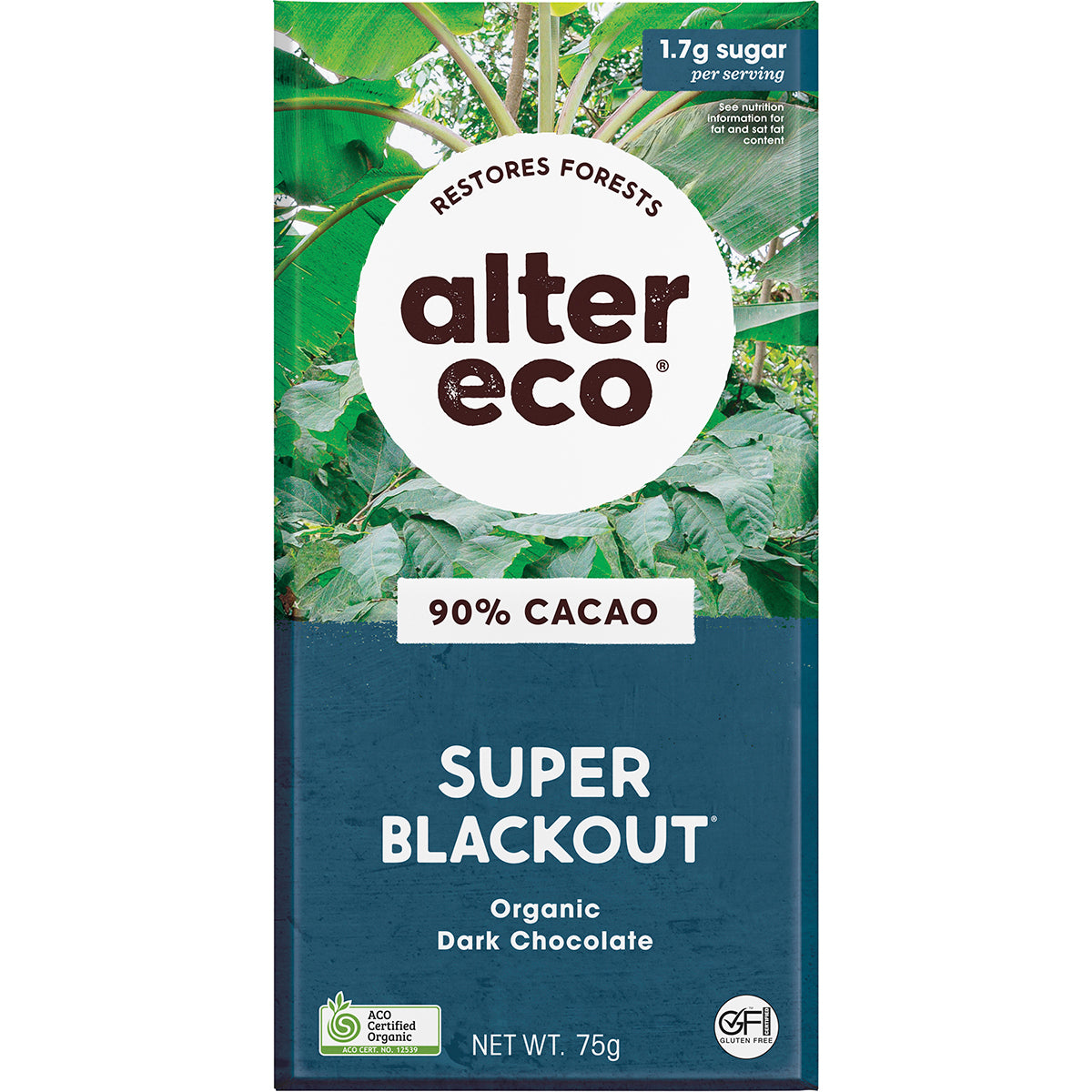 ALTER ECO Chocolate Organic Dark Super Blackout x 12