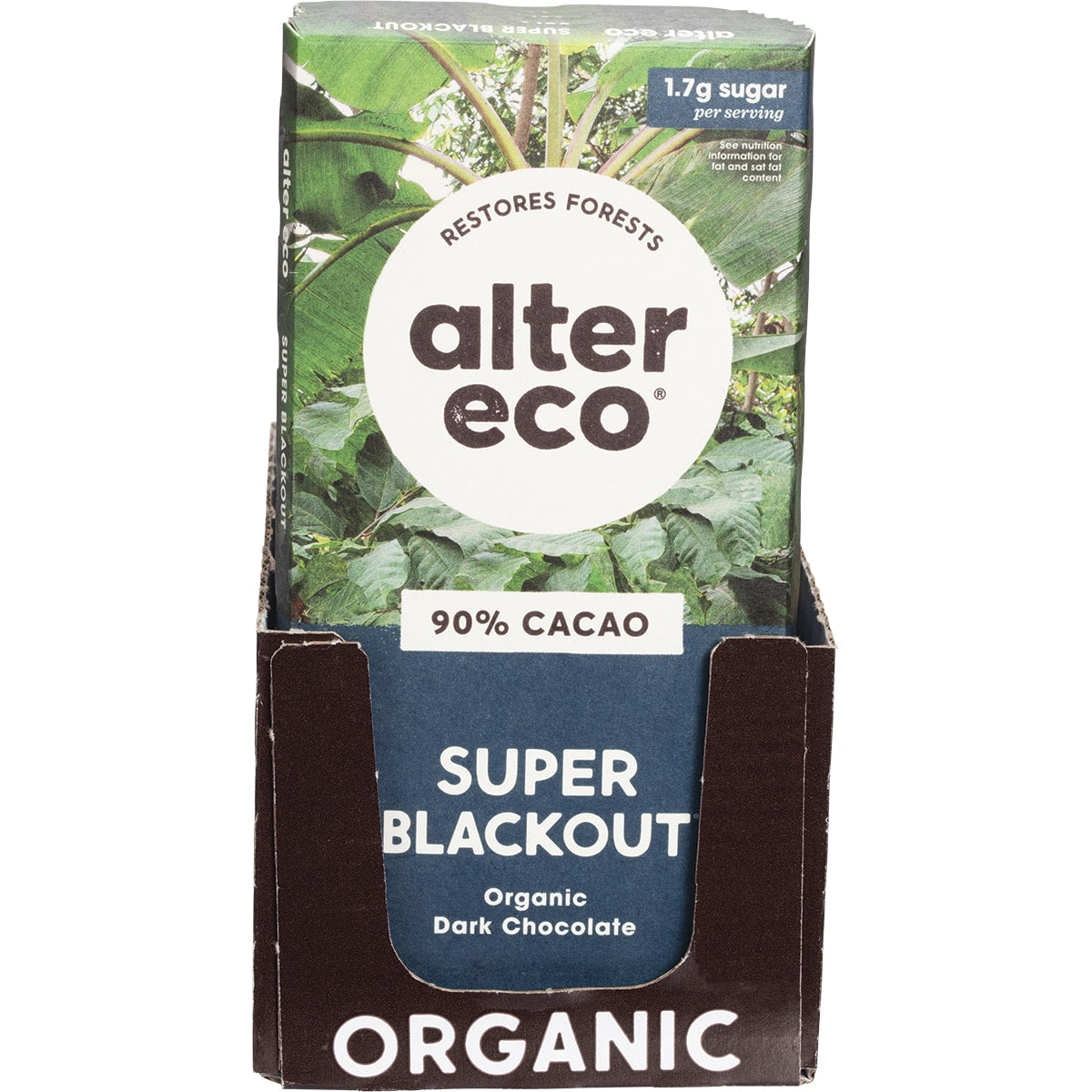 ALTER ECO Chocolate Organic Dark Super Blackout x 12