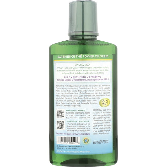 AUROMERE Mouthwash Ayurvedic Neem & Peelu 6 x 473ml