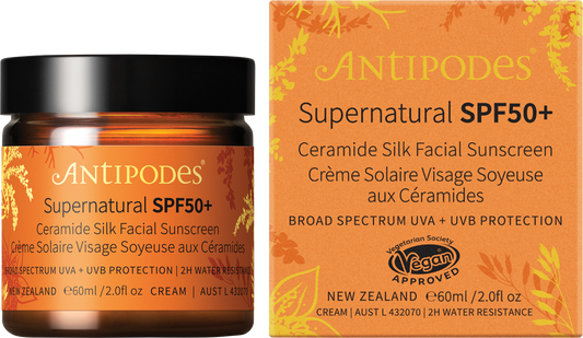 Antipodes Supernatural SPF50+ Ceramide Silk Sunscreen