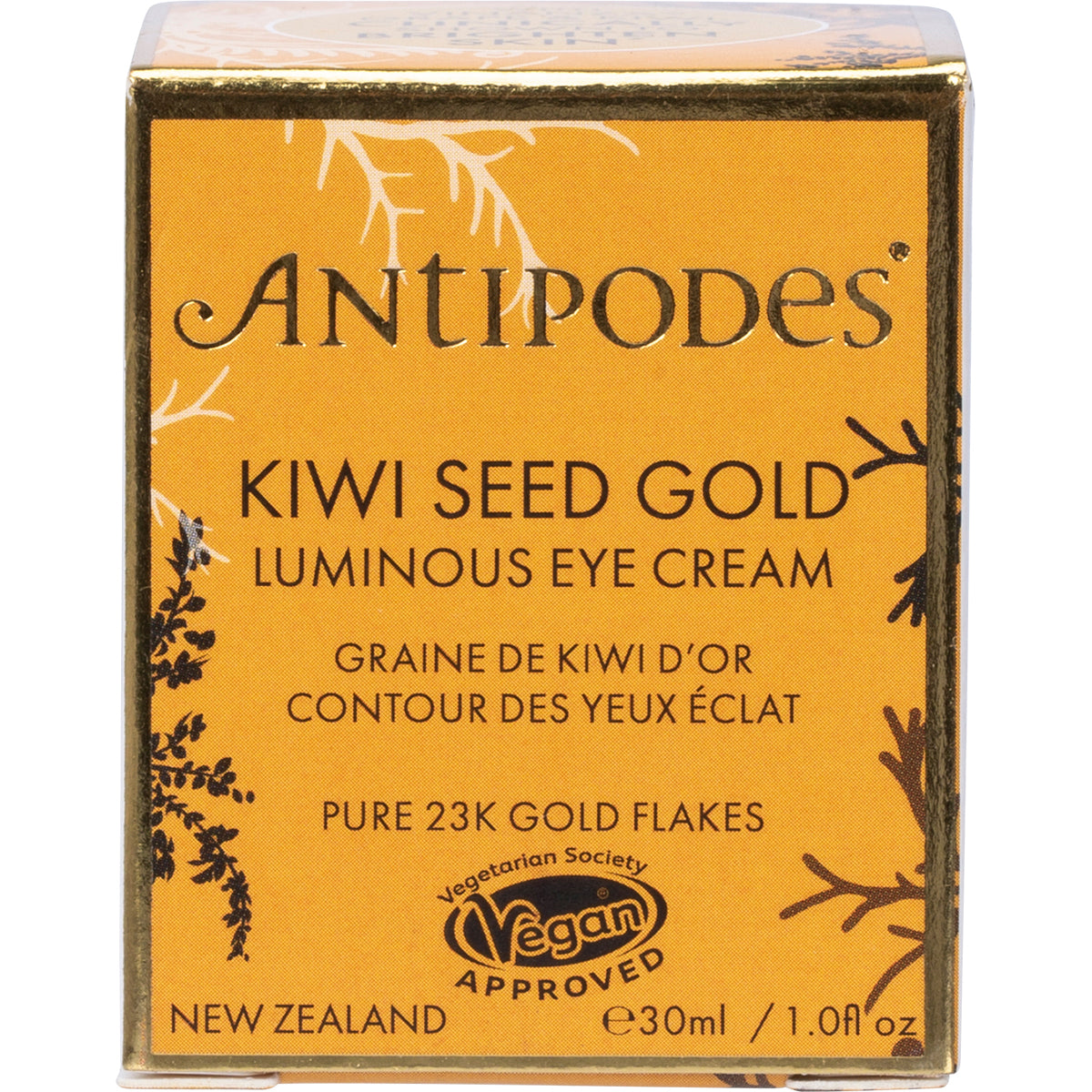 ANTIPODES Kiwi Seed Gold Luminous Eye Cream 1 x 30ml