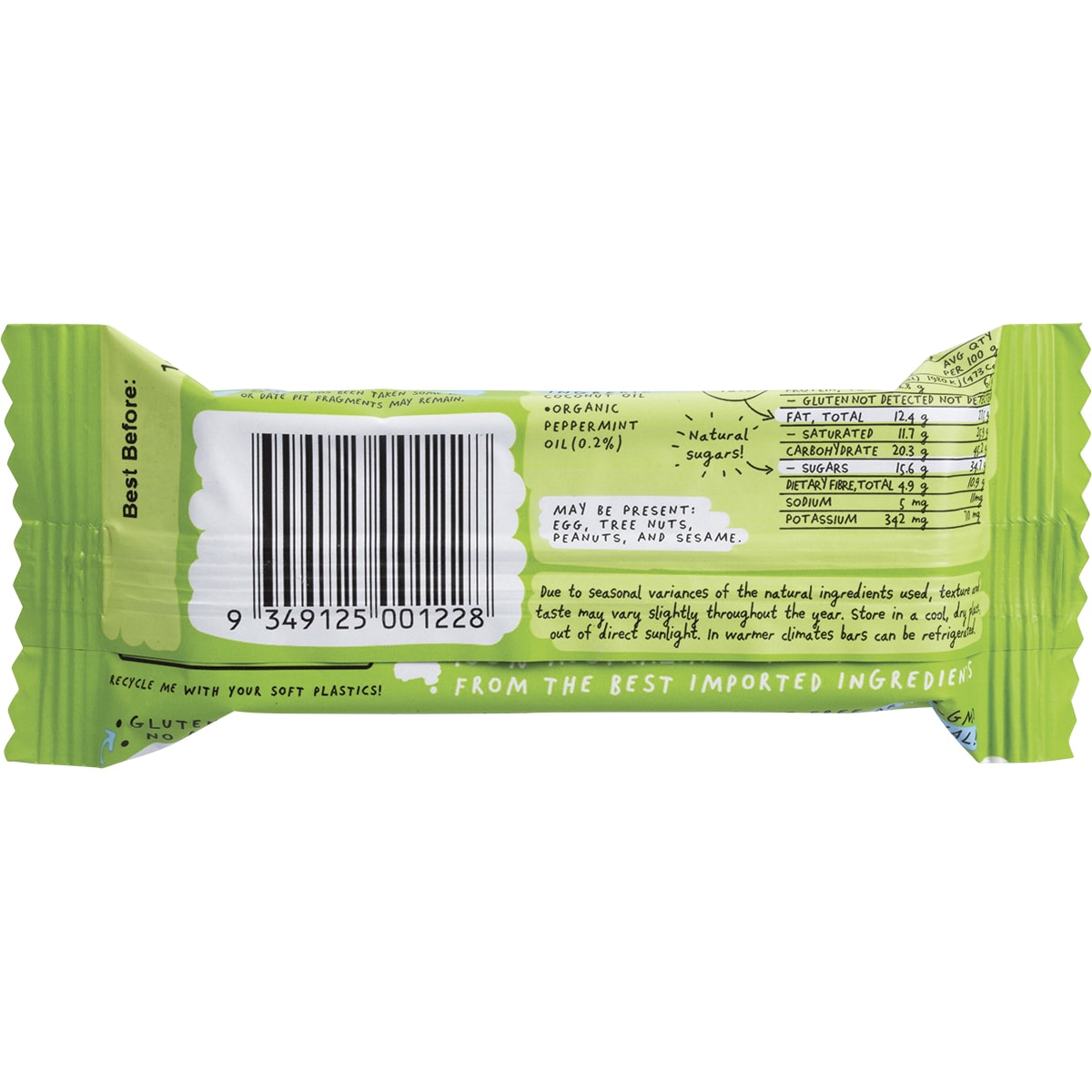 BLUE DINOSAUR Cacao Mint Hand-Baked Bar x 12