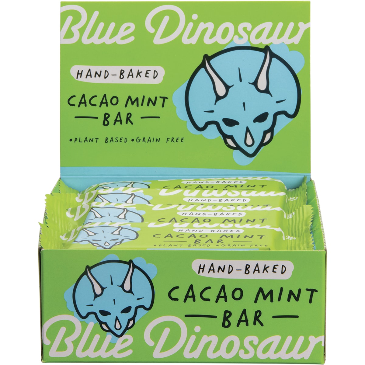 BLUE DINOSAUR Cacao Mint Hand-Baked Bar x 12