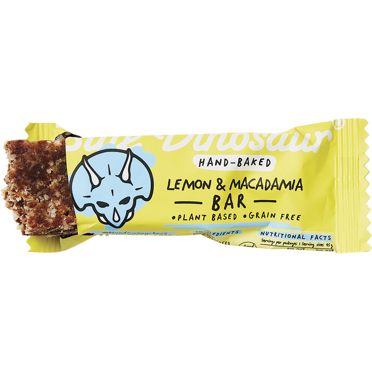 BLUE DINOSAUR Lemon & Macadamia Hand-Baked Bar x 12