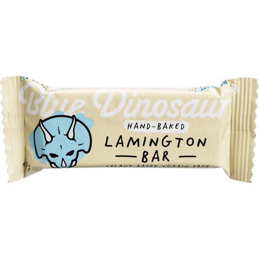 Blue Dinosaur Lamington Snack Bar - Box of 12