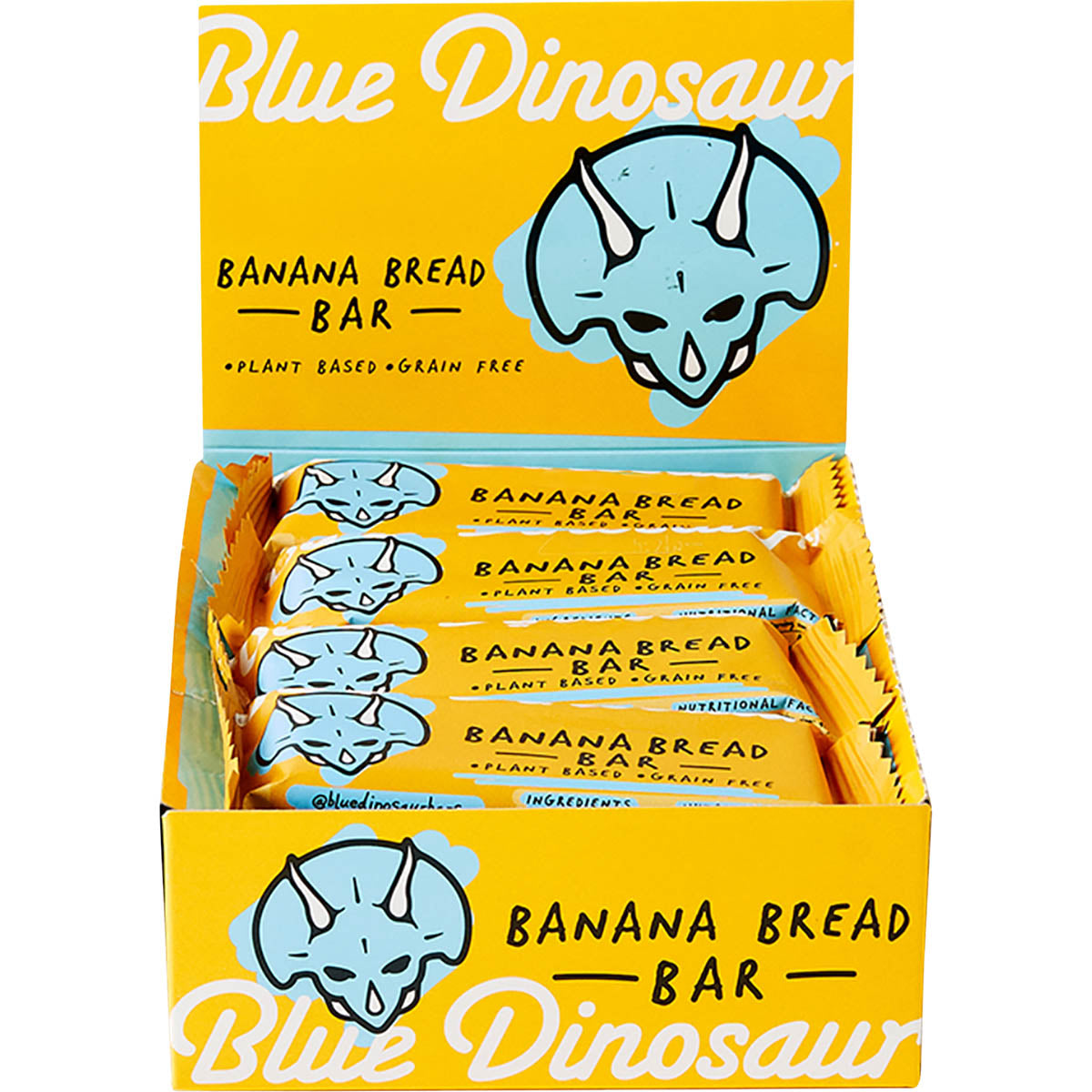 BLUE DINOSAUR Banana Bread Snack Bar x 12