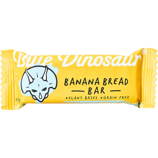 Blue Dinosaur Banana Bread Snack Bar - Box of 12