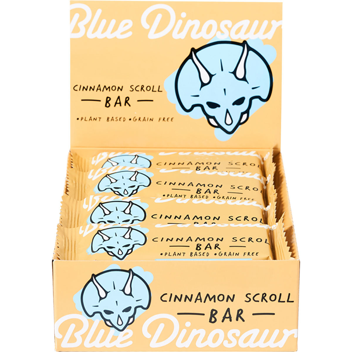 BLUE DINOSAUR Cinnamon Scroll Snack Bar x 12