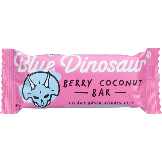 Blue Dinosaur Berry Coconut Snack Bar - Box of 12