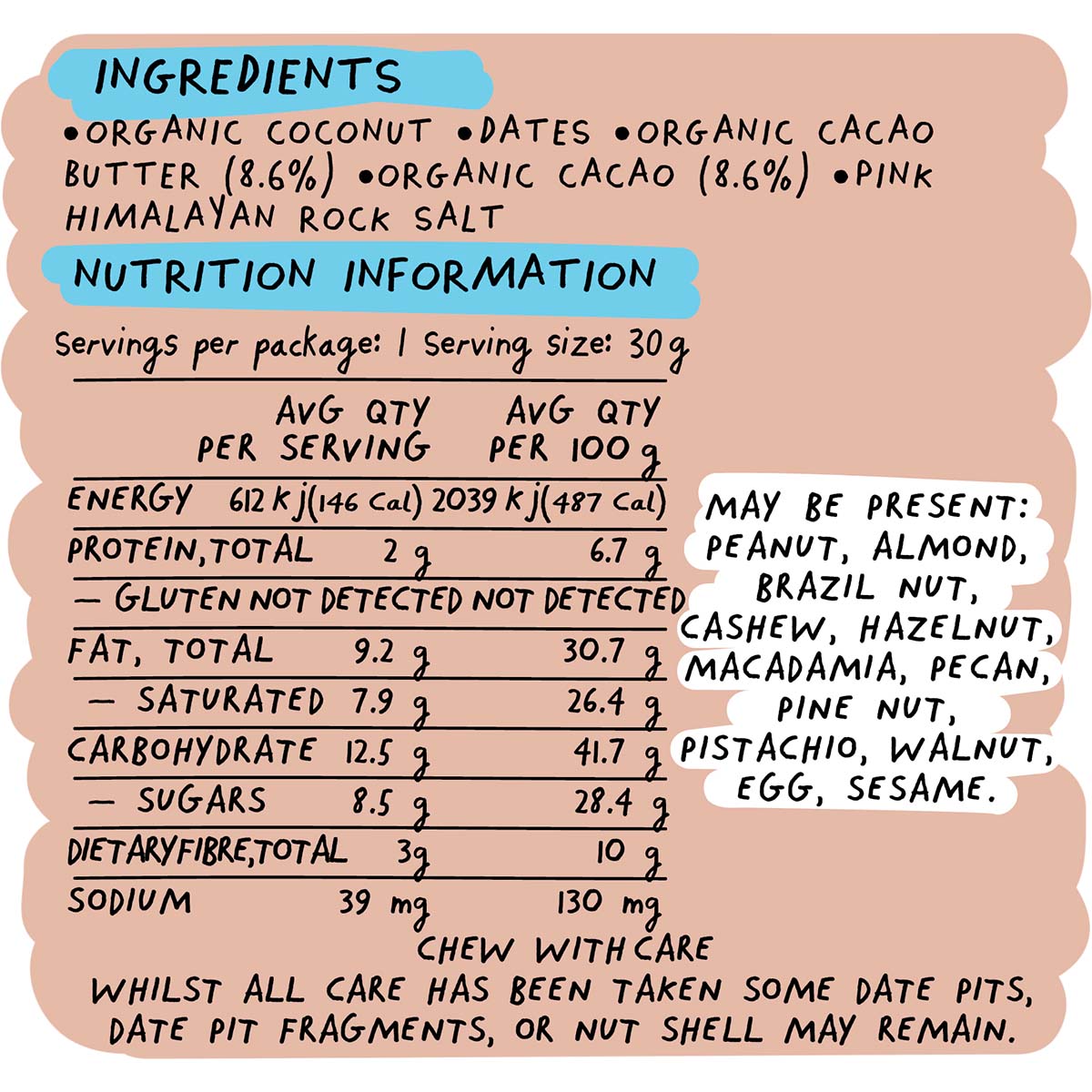 BLUE DINOSAUR Chocolate Brownie Bite x 18
