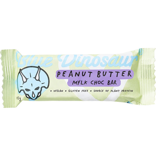 BLUE DINOSAUR Peanut Butter & Mylk Chocolate Vegan Protein Bar x 12