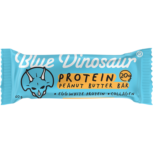 Blue Dinosaur Peanut Butter Protein Bar - Box of 12