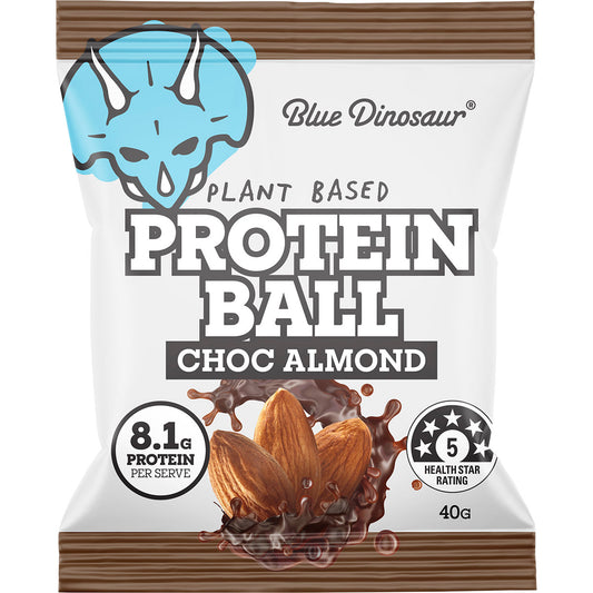 BLUE DINOSAUR Protein Ball Choc Almond x 12