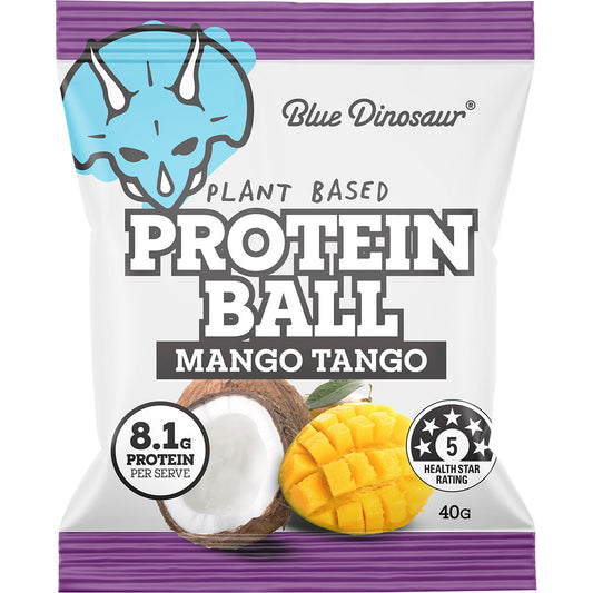 BLUE DINOSAUR Protein Ball Mango Tango x 12