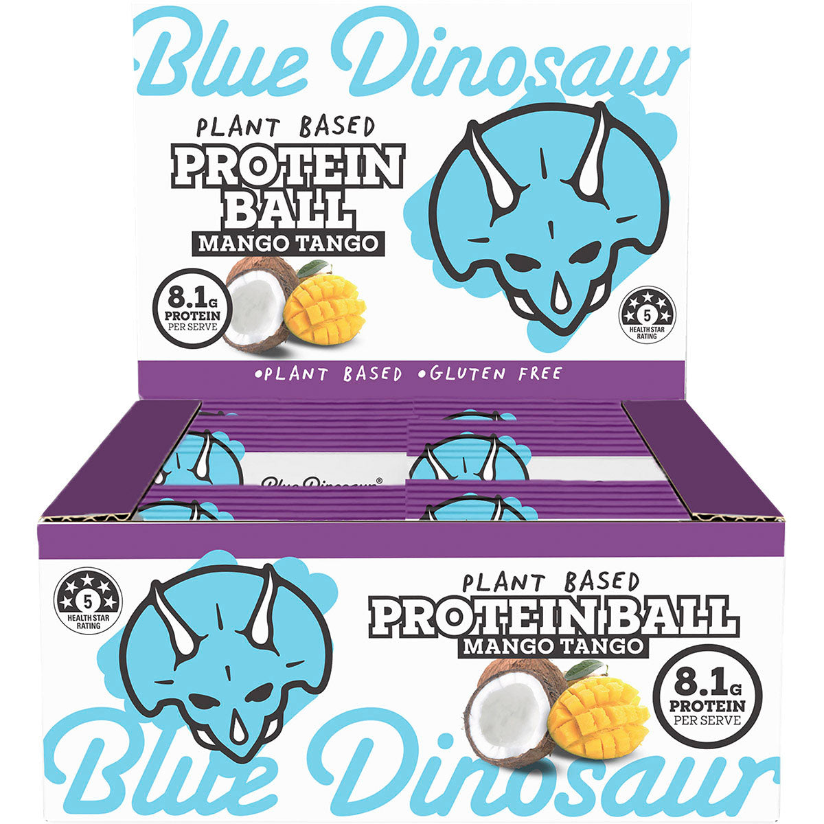 BLUE DINOSAUR Protein Ball Mango Tango x 12