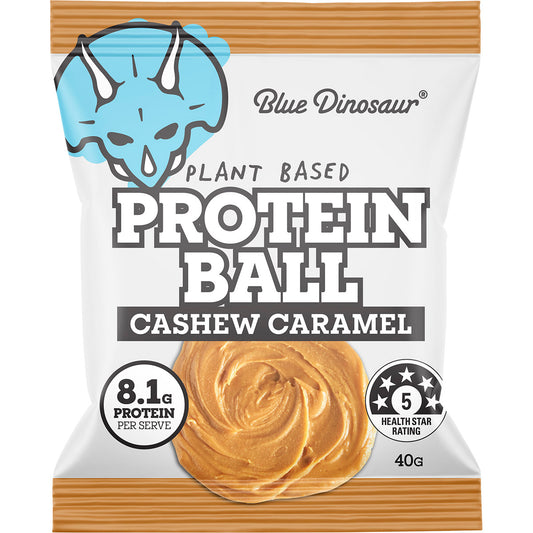 BLUE DINOSAUR Protein Ball Caramel Cashew x 12