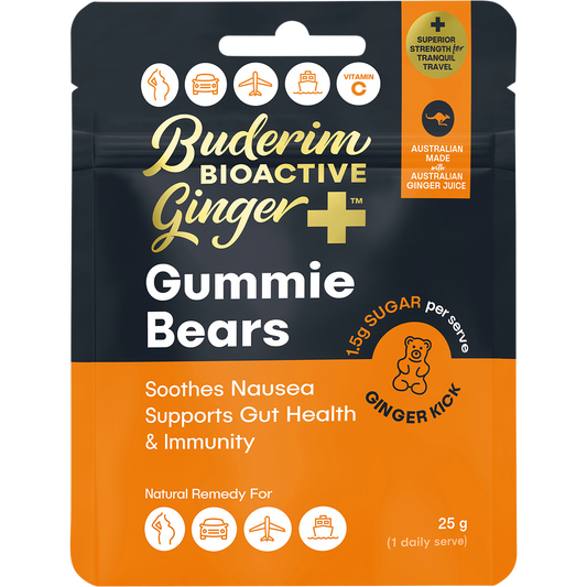 Buderim Ginger BioActive+ Gummie Bears
