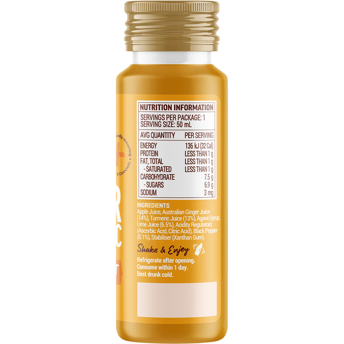 BUDERIM GINGER Ginger & Turmeric Wellness Shot 10 x 50ml