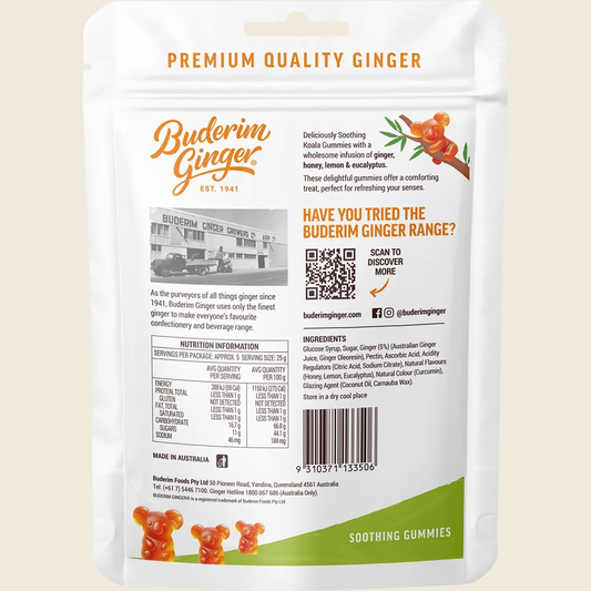 Buderim Ginger Soothing Gummies