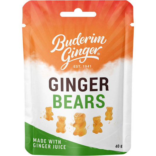 Buderim Ginger Ginger Bears - Box of 12