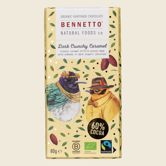 Bennetto Organic Dark Crunchy Caramel - Box of 12