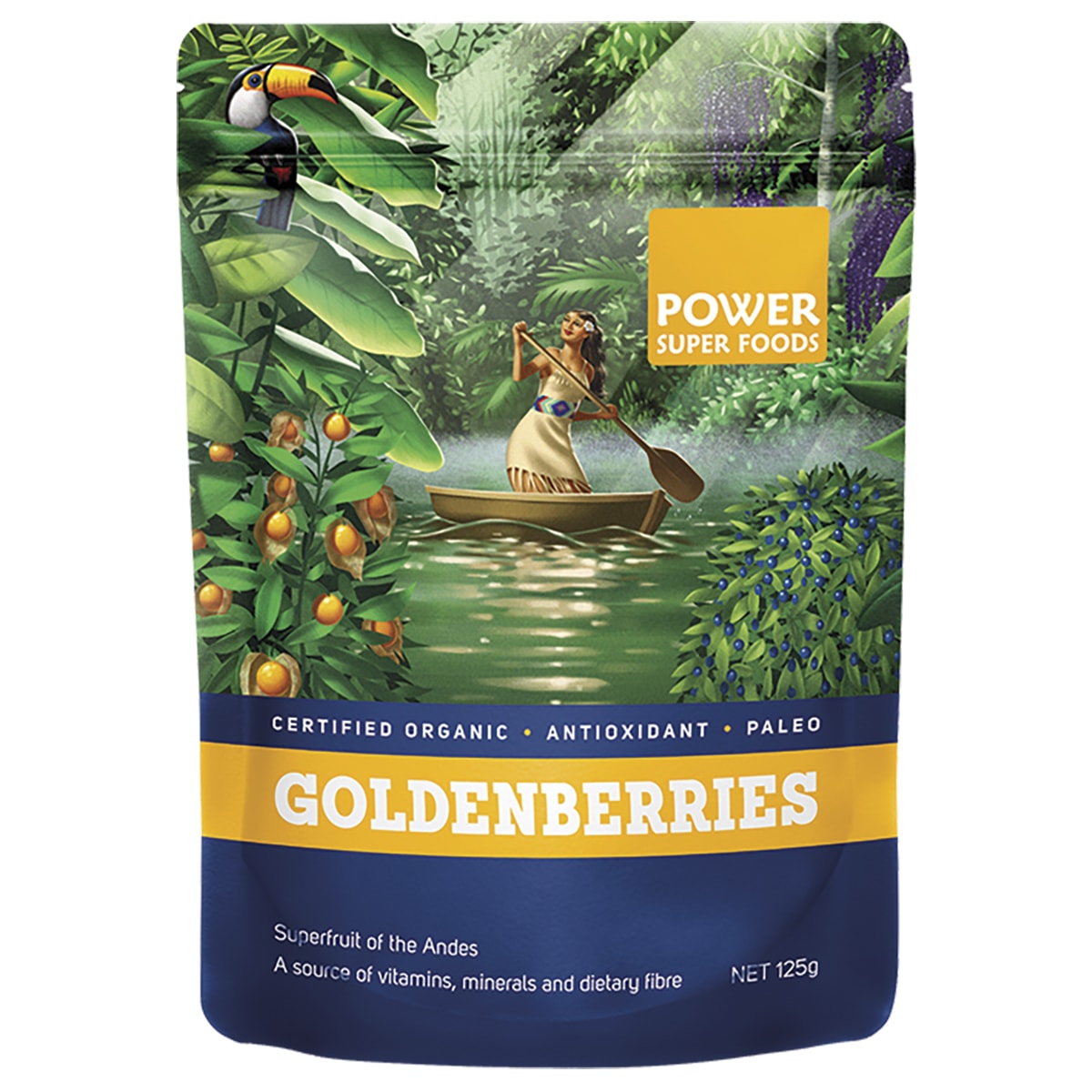 POWER SUPER FOODS Goldenberries Certified Organic 1 x 125g