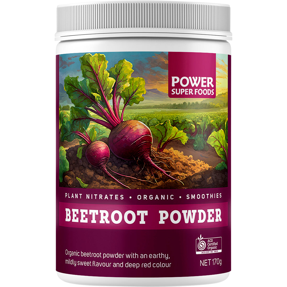 POWER SUPER FOODS Beetroot Powder Certified Organic 1 x 170g