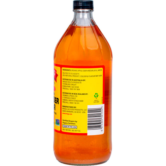BRAGG Apple Cider Vinegar Unfiltered with The Mother 1 x 946ml