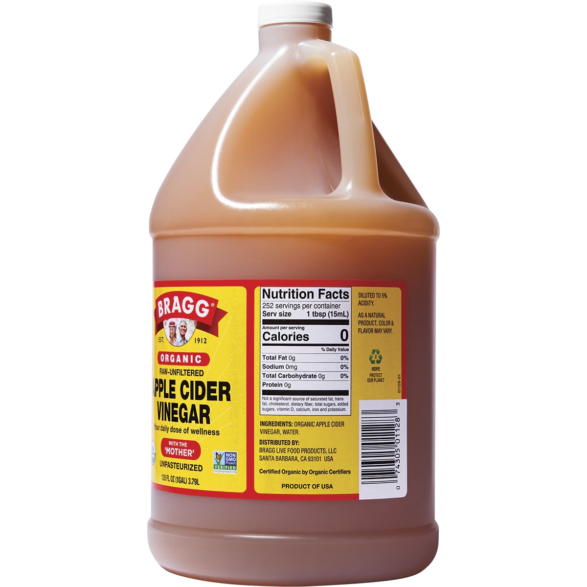 BRAGG Apple Cider Vinegar Unfiltered with The Mother 1 x 3.8L