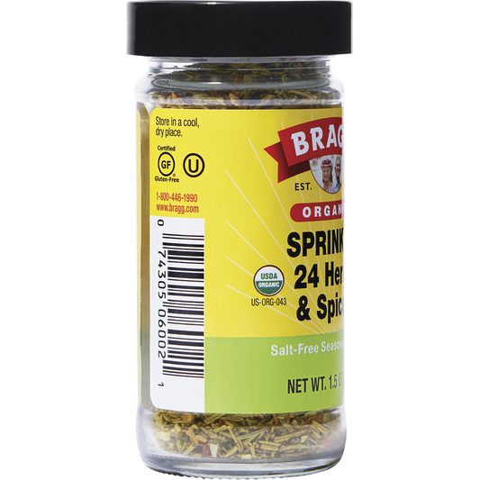 Bragg Seasoning Organic Sprinkle 24 Herb & Spices Salt-Free