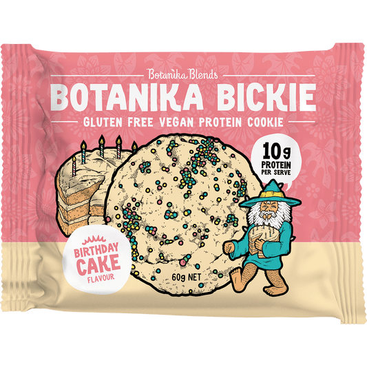 Botanika Blends Botanika Bickie Protein Cookie Birthday Cake - Box of 12