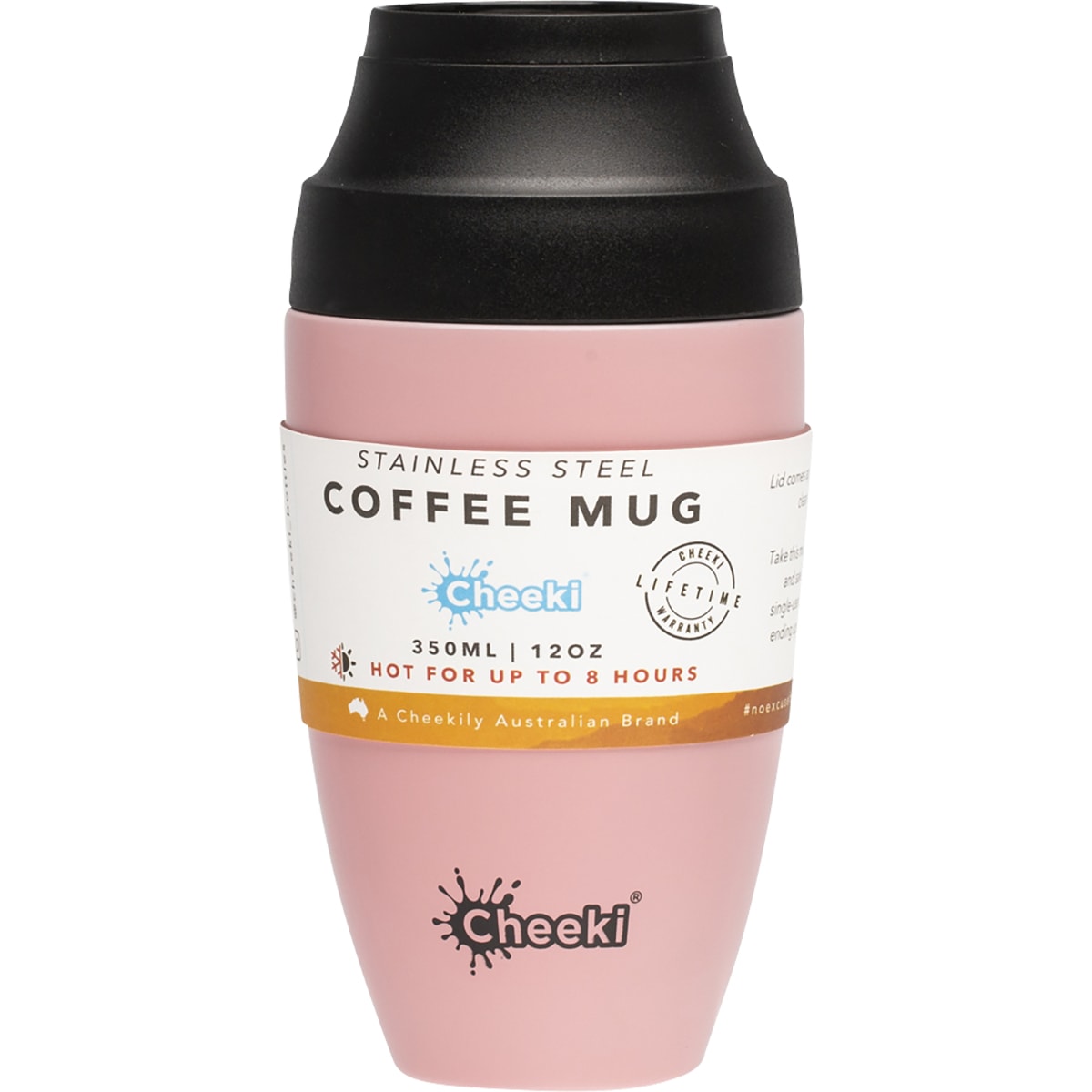 CHEEKI Coffee Mug Pink 1 x 350ml