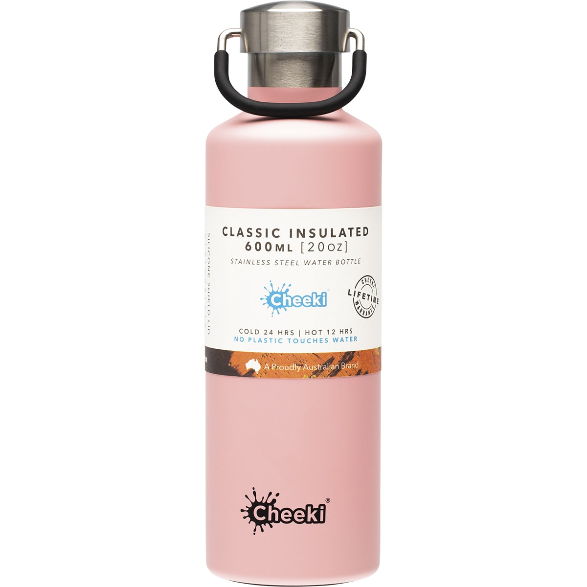 CHEEKI Stainless Steel Bottle Insulated Pink 1 x 600ml