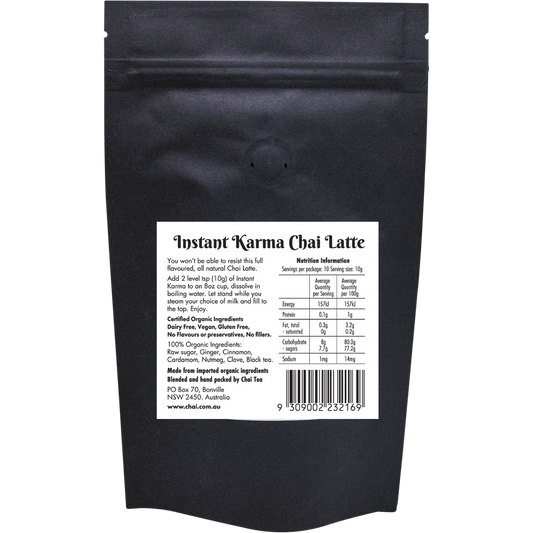 Chai Tea Instant Karma Organic Chai Latte
