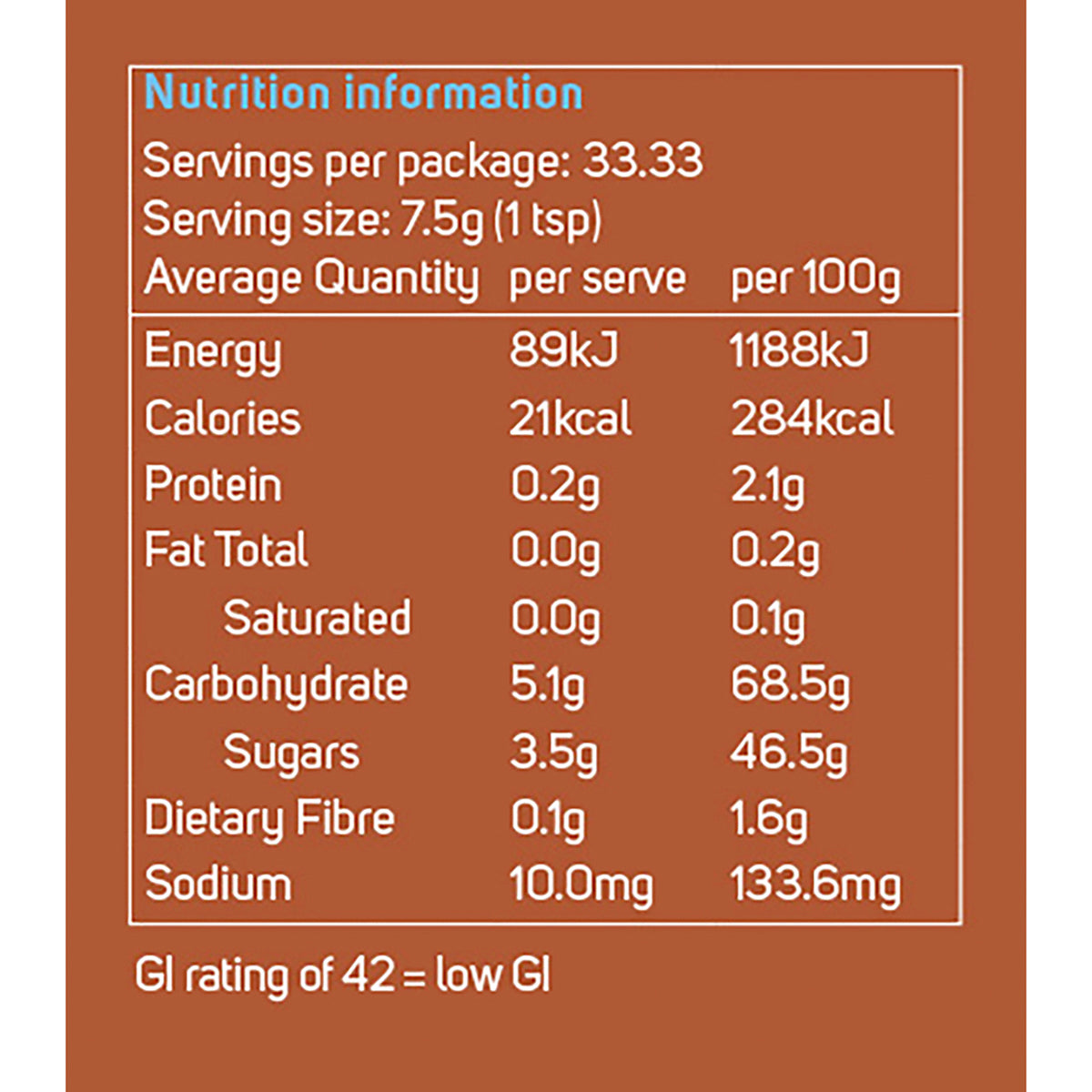 POWER SUPER FOODS Yacon Syrup Certified Organic 1 x 250g