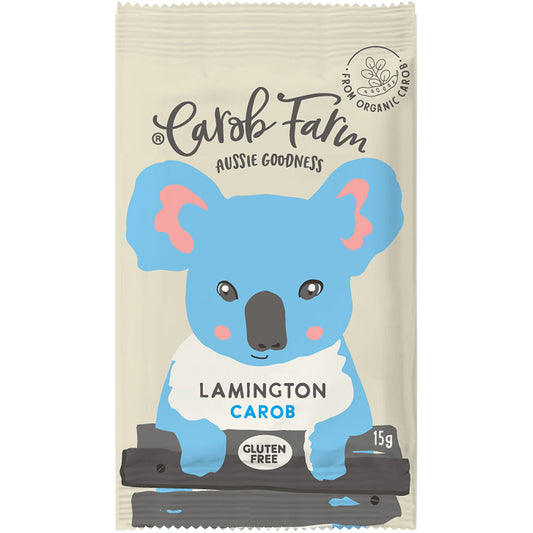 CAROB FARM Carob Koala Lamington x 50