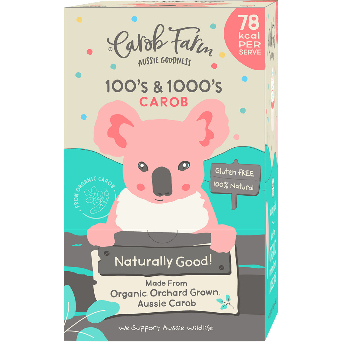 CAROB FARM Carob Koala 100's & 1000's x 50