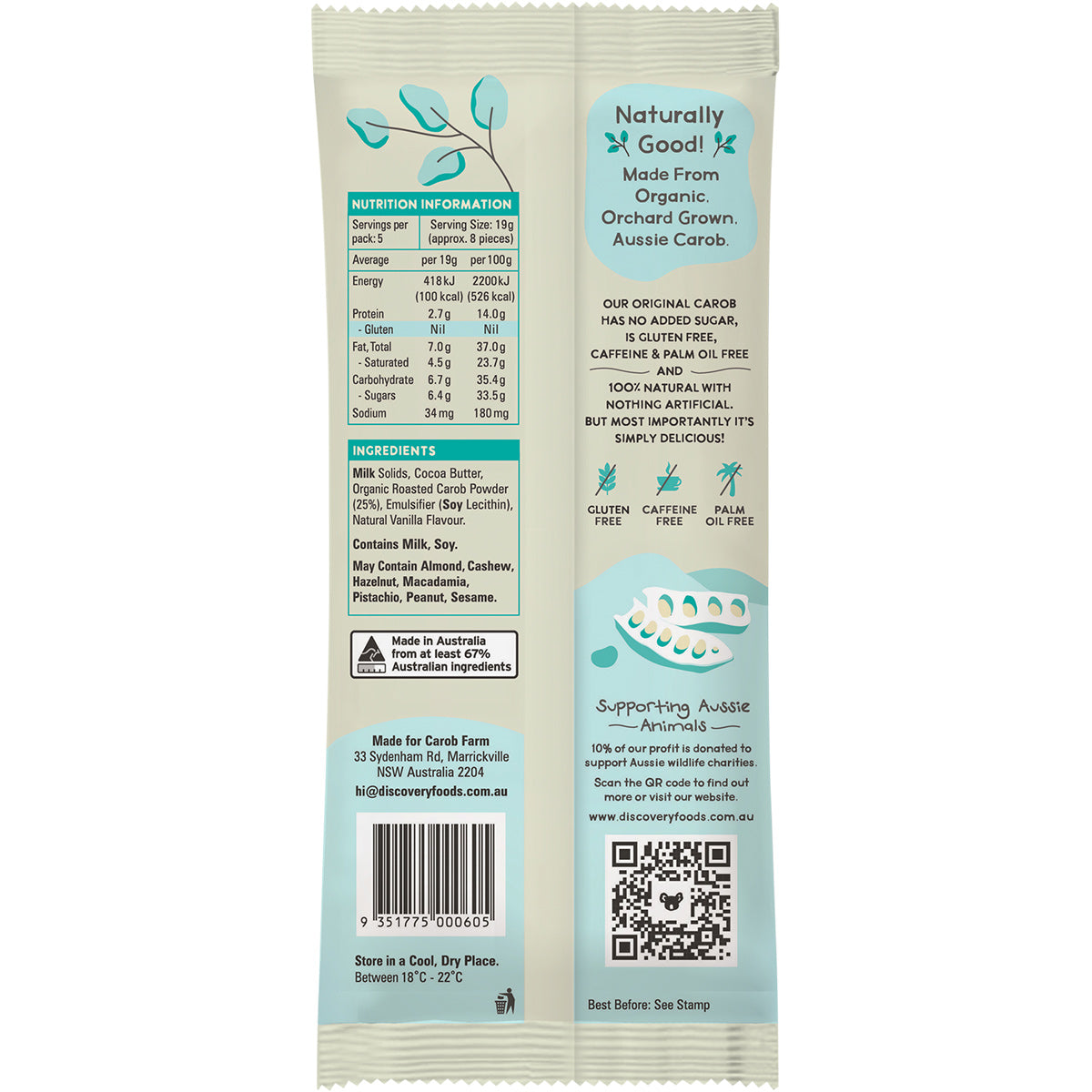 CAROB FARM Carob Block Original x 12