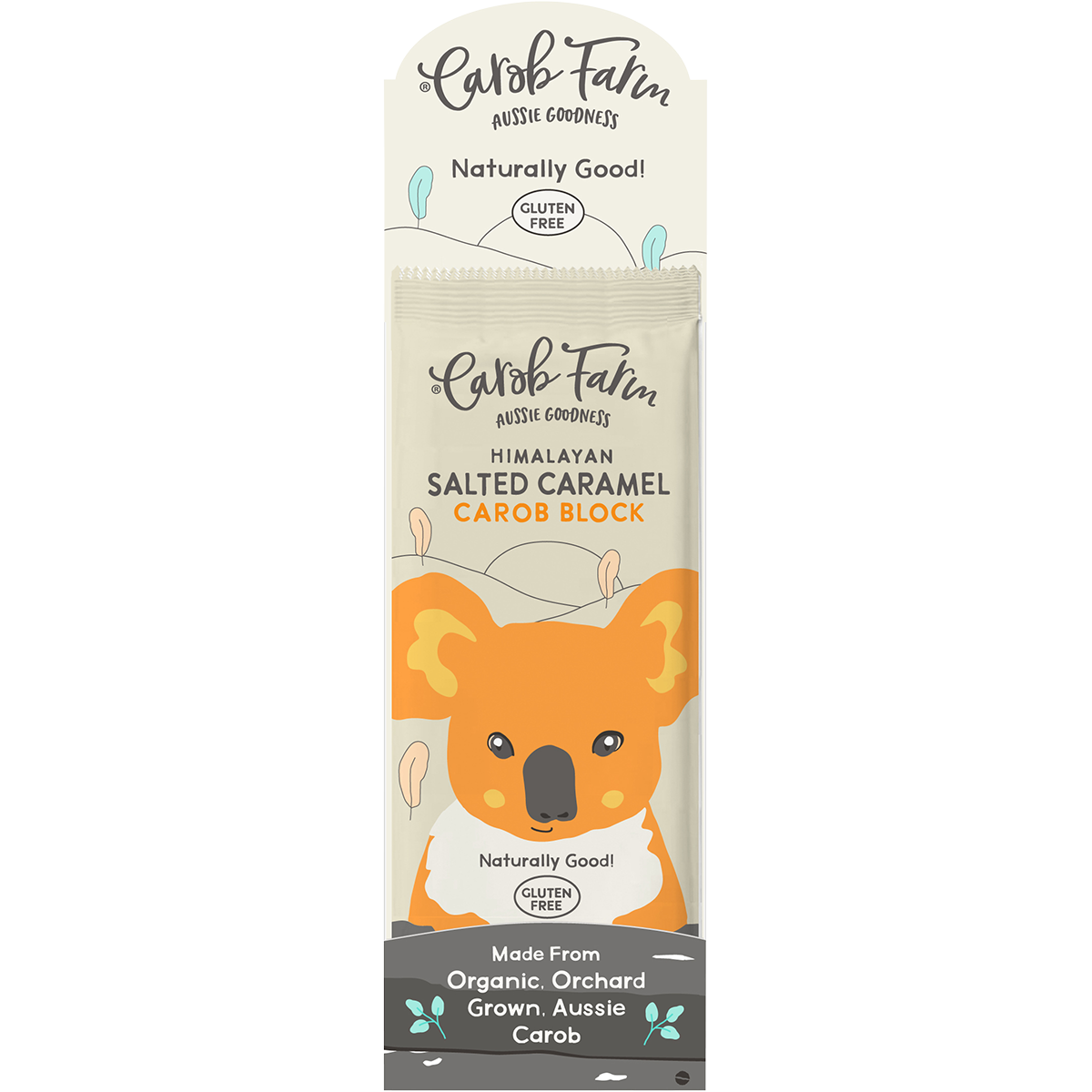 CAROB FARM Carob Block Salted Caramel x 12