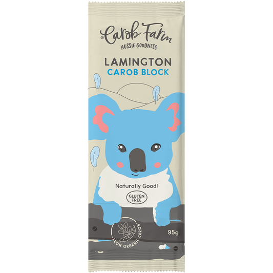 CAROB FARM Carob Block Lamington x 12