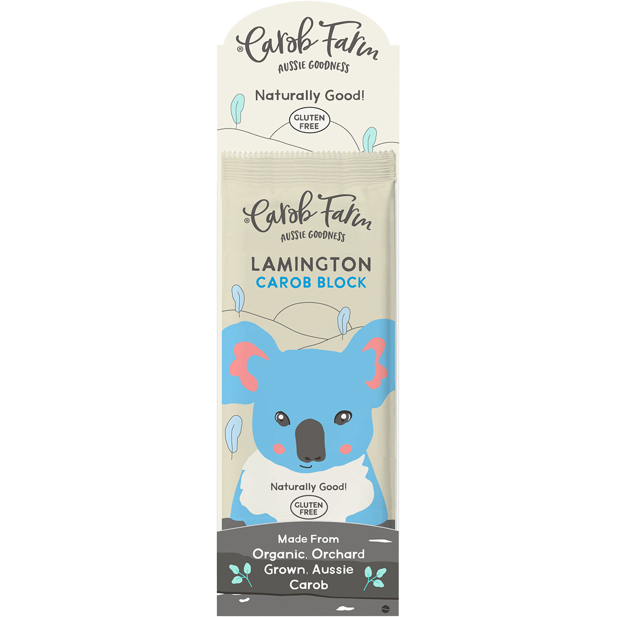 CAROB FARM Carob Block Lamington x 12