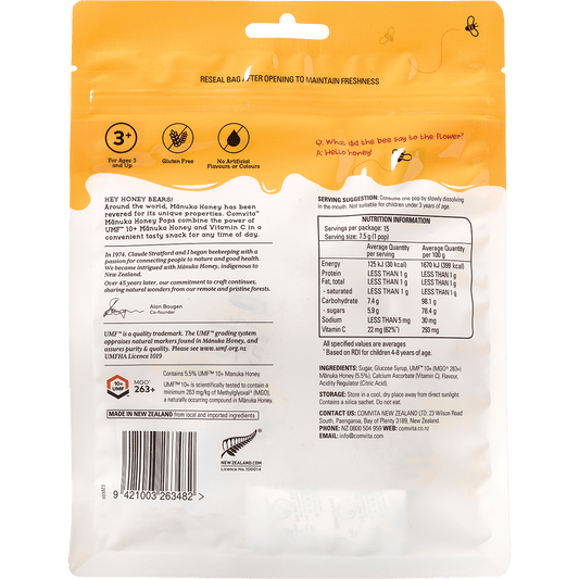 Comvita Soothing Manuka Honey Pops Kids 3 Flavour Pack UMF10+