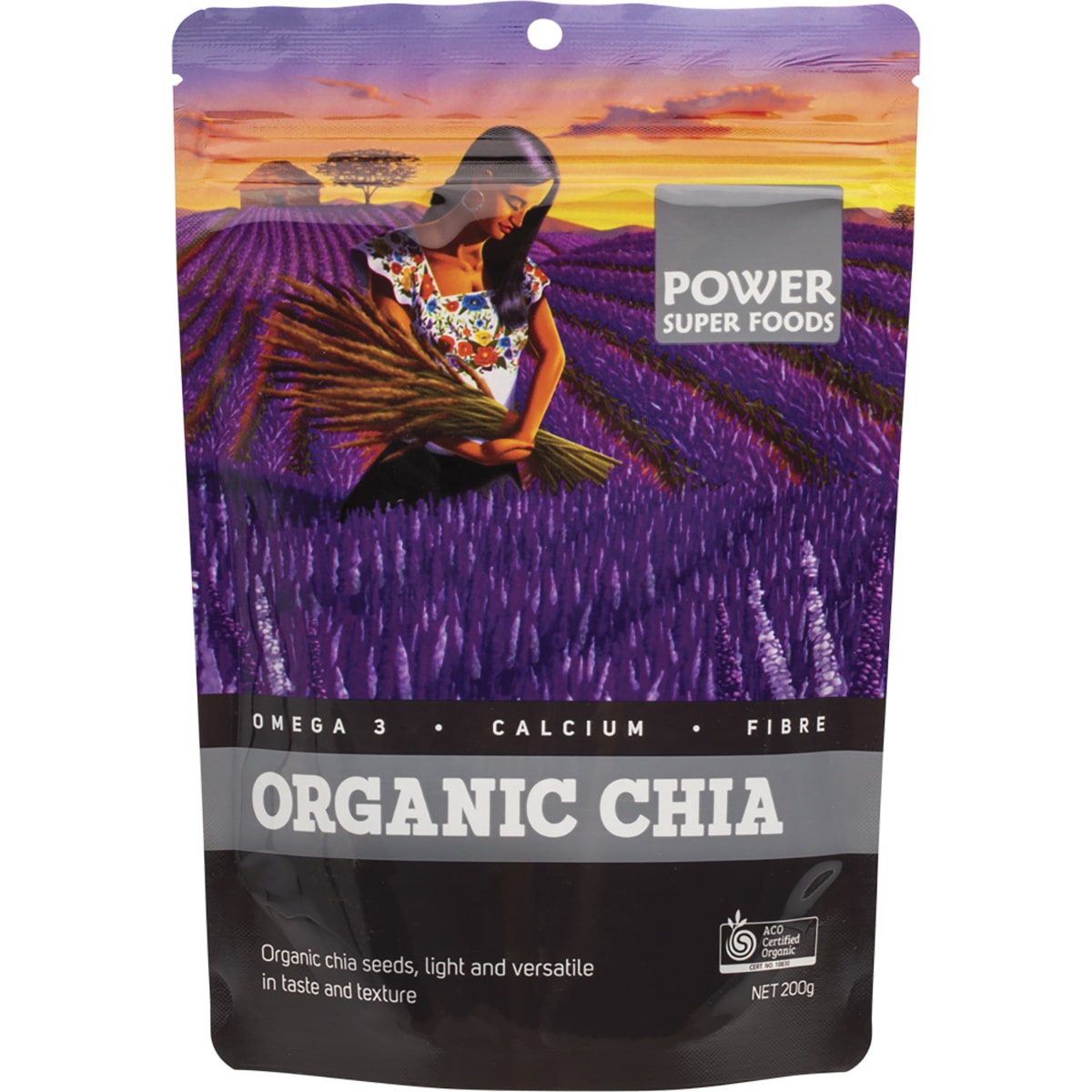 POWER SUPER FOODS Chia Seeds Certified Organic 1 x 200g