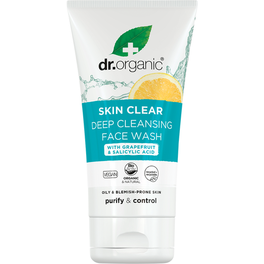 Dr. Organic Deep Cleansing Face Wash Skin Clear