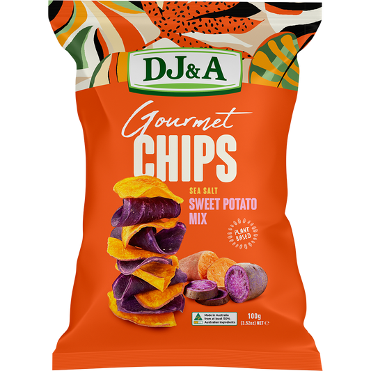 DJ&A Gourmet Chips Sweet Potato Mix Sea Salt - Box of 5