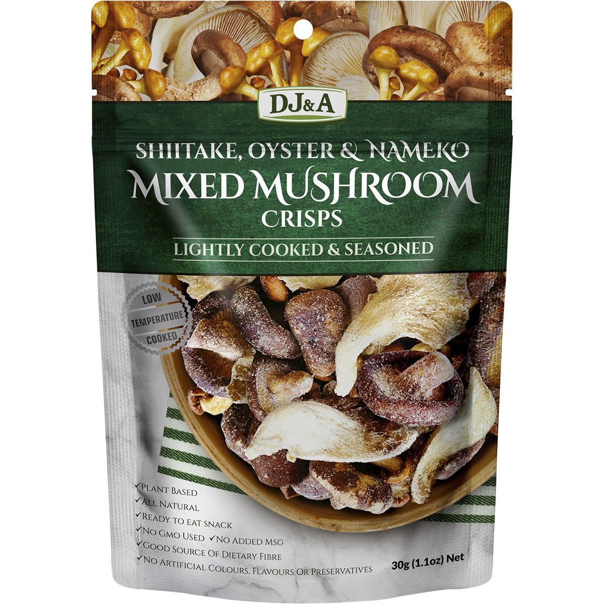 DJ&A Mixed Mushroom Crisps 12 x 30g